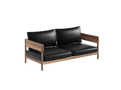 现代双人沙发模型