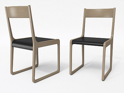 餐椅椅子休闲椅模型