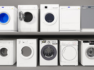 3d洗衣机模型
