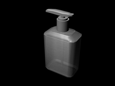 洗手液瓶子3d模型
