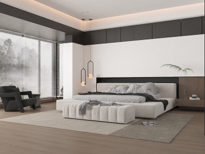 3d室内卧室模型