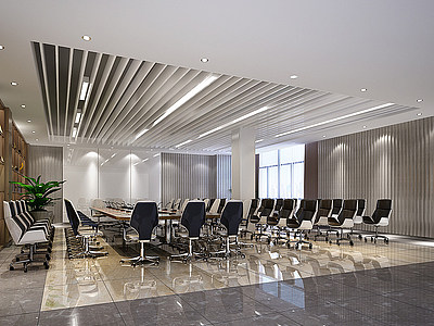 现代公司会议室模型