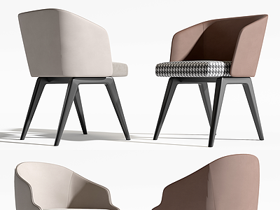 3dMinotti现代餐椅模型