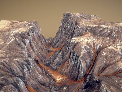 峡谷模型