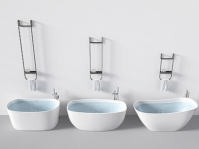 现代浴缸浴盆模型