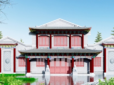 中式古建模型
