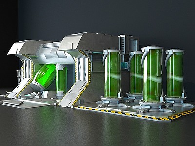 化工厂模型3d模型