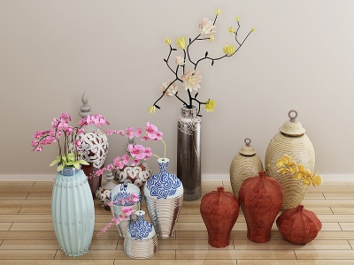 3d装饰品摆件陈设品花瓶模型