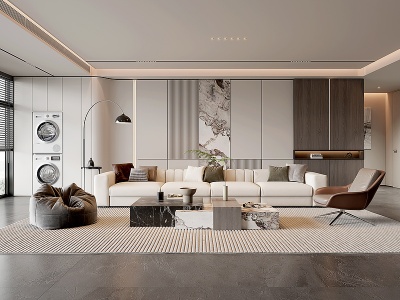 3d现代家居客厅现代客厅模型