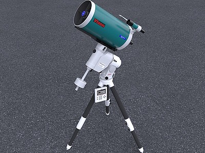 3d天文望远镜模型