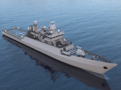 3d驱逐舰巡洋舰军舰模型