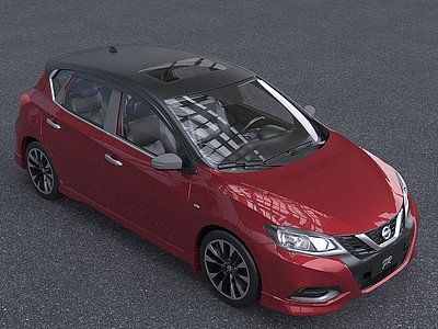 2022款日产骐达Tiida汽车模型3d模型