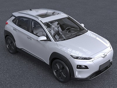 2021款现代昂希诺EV汽车模型3d模型