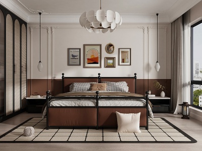 法式复古卧室3d模型