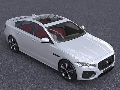 2021款XE和捷豹汽车3d模型