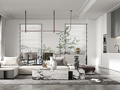 3dMinotti现代家居客厅模型