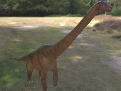 无畏龙白垩纪远古灭绝恐龙模型3d模型