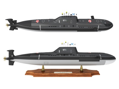 3d现代摆件潜水艇摆件装饰品模型