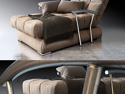3d<font class='myIsRed'>现代沙发</font>躺椅模型