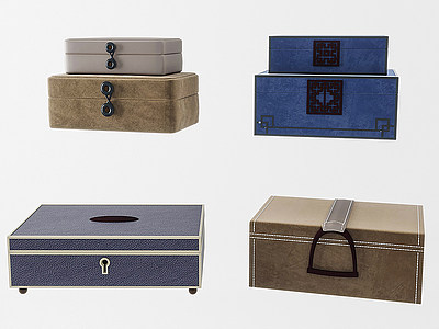 新中式软装饰品盒摆件模型3d模型