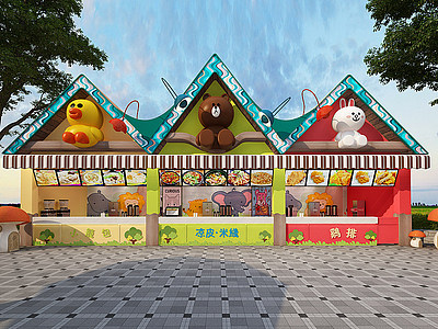 现代儿童乐园模型3d模型