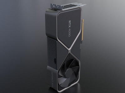 英伟达GeForceRTX4090显卡3d模型