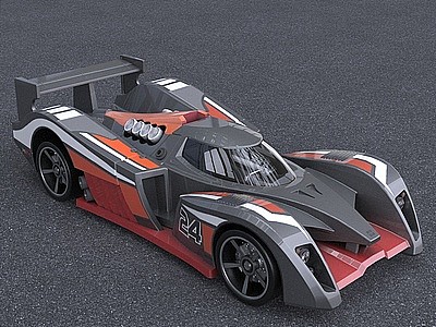 超跑赛车汽车低配版模型3d模型