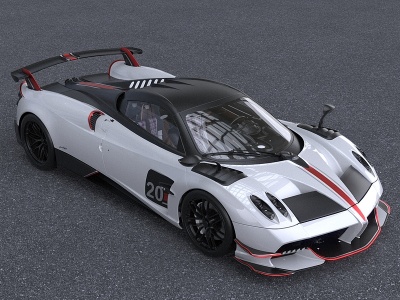 帕加尼赛车超级跑车低配版模型3d模型