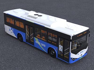 3d比亚迪K8公交车模型