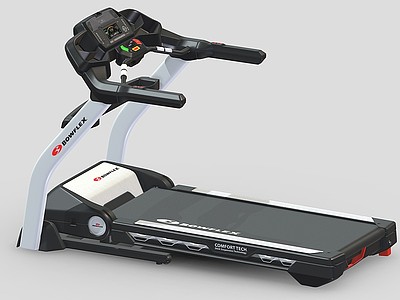 3d家用健身器材运动跑步机模型