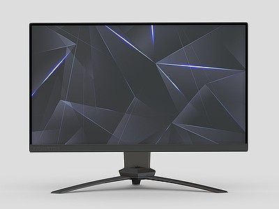 3d电脑屏幕显示器显示屏模型