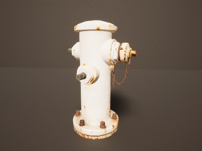 3d旧物消防栓模型