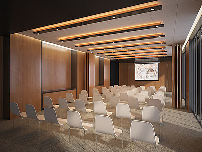 大型会议室多功能室3d模型
