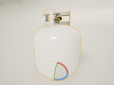 3d煤气罐模型