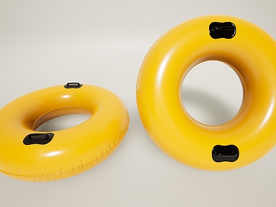 游泳充气救生圈模型3d模型