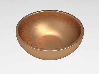 铜碗金碗钵模型