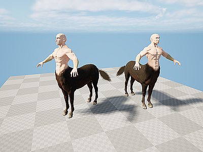 3d神话动物兽半人马模型