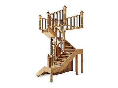 欧式古典欧式楼梯模型