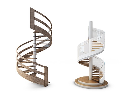 现代旋转楼梯模型3d模型