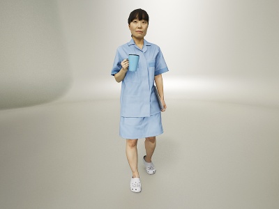 护士模型3d模型
