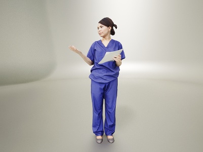 医院护士模型3d模型