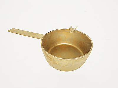 3d黄铜锅模型