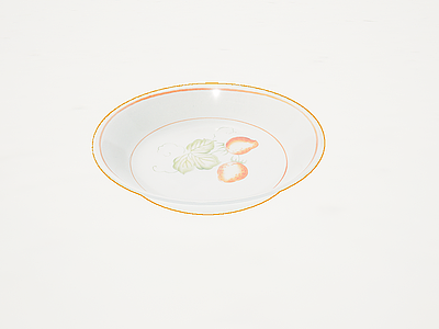 3d餐具瓷器盘子模型