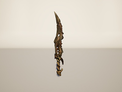 3d游戏装备武器匕首模型