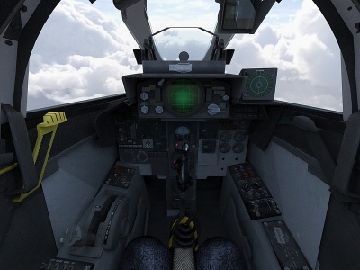 战斗机鬼怪飞机带驾驶舱模型3d模型