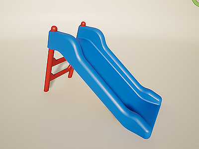 3d儿童玩具滑滑梯模型