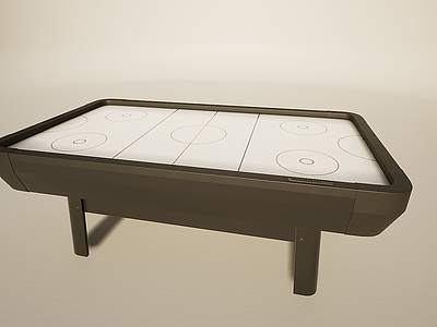 3d玩具桌面游戏桌上冰球模型