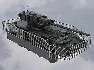 斯特瑞克机动炮车模型3d模型