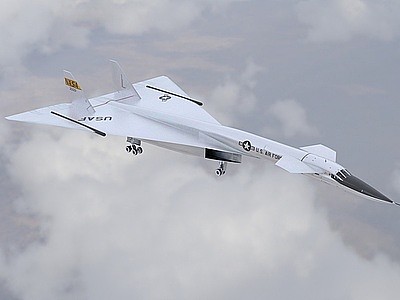 高空高速战略轰炸机低配版模型3d模型