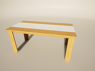 实木家具实木餐桌模型3d模型